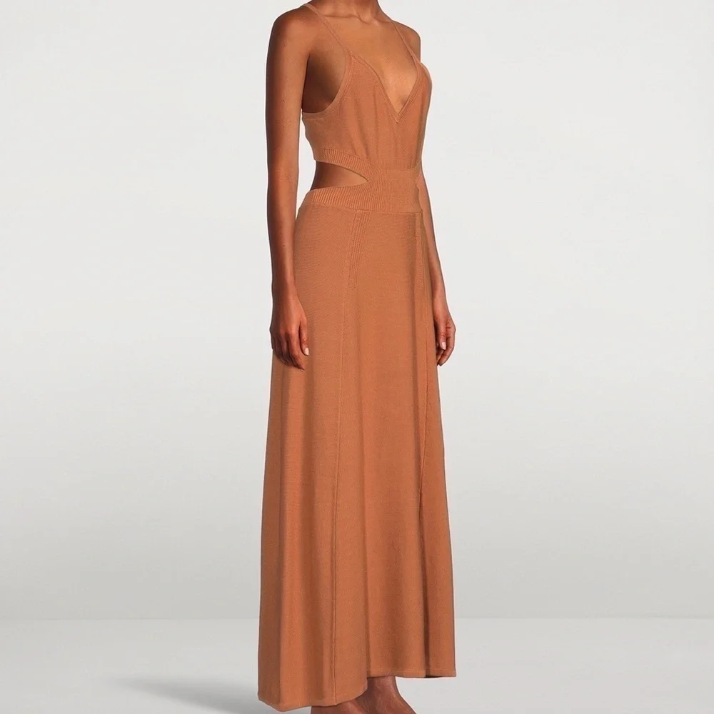 NWT ba&sh Alula knit Cutout Maxi Dress - Picture 2 of 11